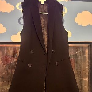 H&M Blazer Tux Style Long overcoat vest - 4 button business style